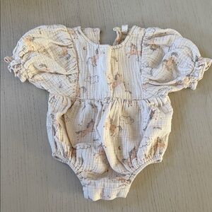 Quincy Mae unicorn romper